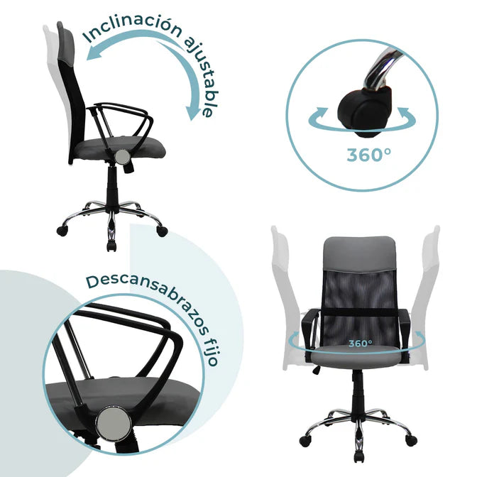 Silla Ejecutiva 2006A Mesh Cafe
