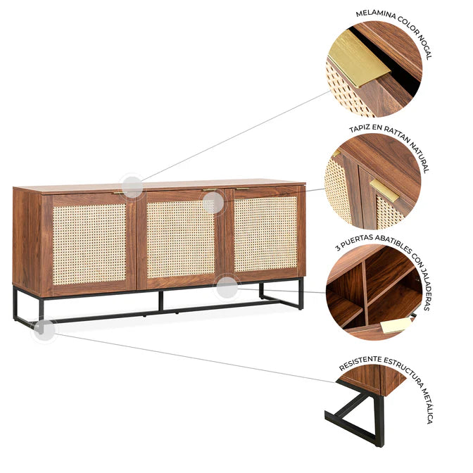 Credenza Akumal Rattan