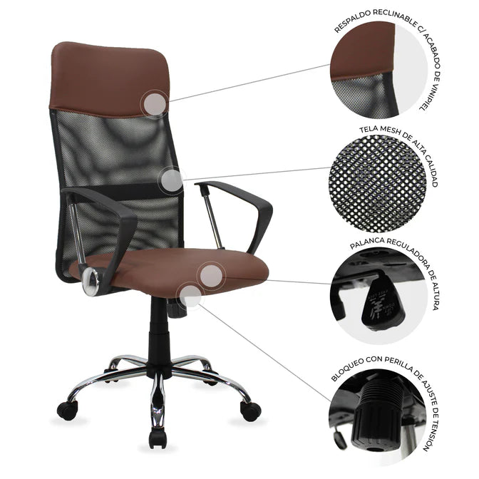 Silla Ejecutiva 2006A Mesh Cafe