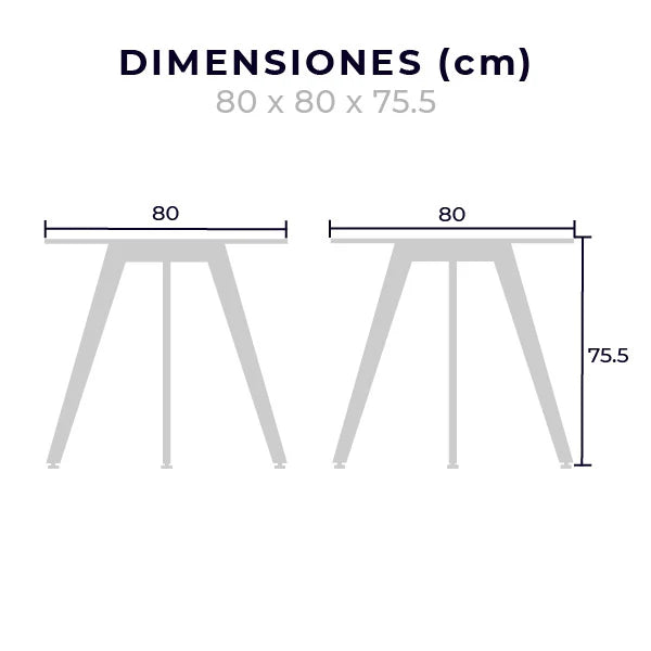 Mesa Frankfurt Circular 80 cm
